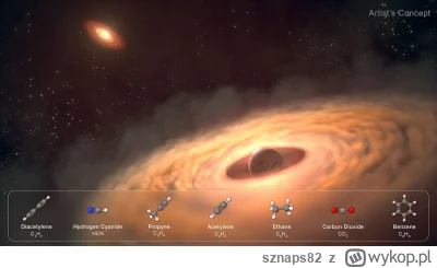 sznaps82 - Artystyczna wizualizacja dysku pyłowo-gazowego otaczającego młodą planetę ...