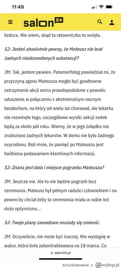 A.....i - Szczerze? Spodziewałem się jakiegoś swego rodzaju „karharsis” lub chociaż p...