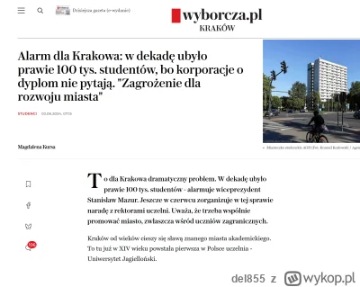 del855 - - Ale kto bedzie te mieszkania kupowal i/lub wynajmowal, coraz wiecej i wiec...