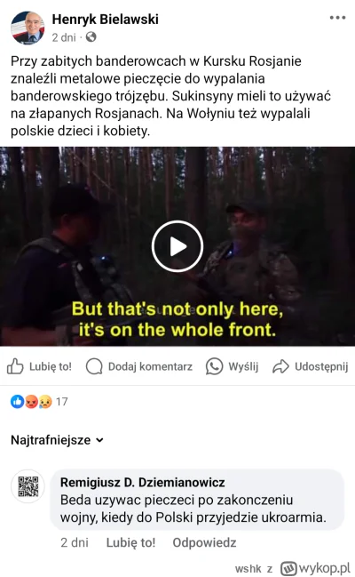 wshk - Tak było, nie zmyślam.

Widoczny komentarz od tatusia aktualnej minister pracy...