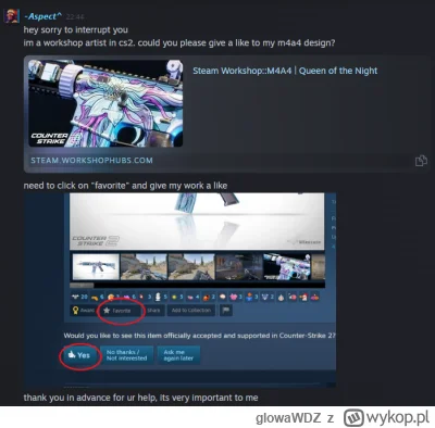glowaWDZ - #steam #cs2 #csgo Uważajcie na oszustów - report już poleciał może valve g...