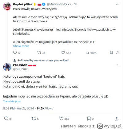 suweren_sudoku - Według naczelnych kryptoPiSowców na twitterku, to Stanowski wszystki...