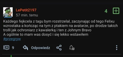 LePetit2197 - Tego posta akurat nie pamiętam ale nie żałuję nawet, jeszcze do tej lis...
