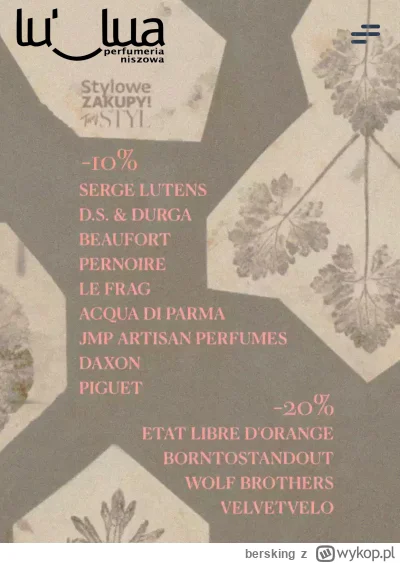 bersking - @ZnUrtem https://lulua.pl/category/stylowe-zakupy-20/ 
Chyba tylko na mark...