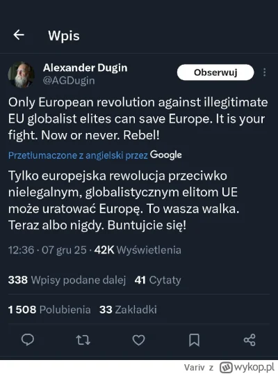 Variv - #ue #uniaeuropejska #polityka

Nawet jeśli nie zgadzamy się z polityką UE w 1...