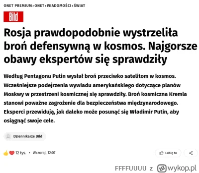 FFFFUUUU - #wojna #ukraina #onet #rosja broń DEFENSYWNĄ wystrzelili, generalnie dzien...