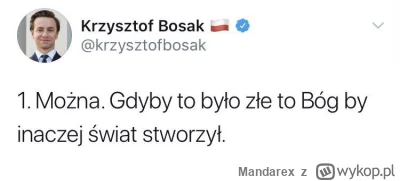 Mandarex - @TVpersoneluniemedycznego_WUM: Prawie ma rację, tylko nie natura a Bóg ( ͡...