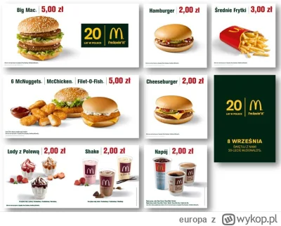 europa - @arkan997: McDonalds prices then...