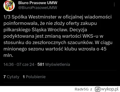 Radv5G - Niby człowiek wiedzioł, a jednak trochę się łudził ( ͡° ʖ̯ ͡°) #wroclaw