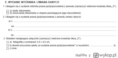 HaPPe - Wypełniał ktoś może wniosek o wydanie wtórnika prawa jazdy po zabiegu korekty...