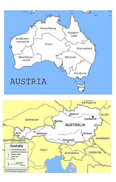 Damasweger - Austria, Australia, jeden pies.

#austria #australia #mapyktorychpotrzeb...