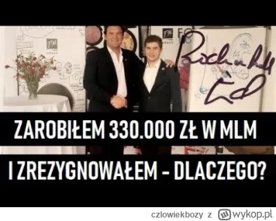 czlowiekbozy - Ku przestrodze, jak zrobić ponad 300 tysięcy w MLM, a i tak mieć długi...