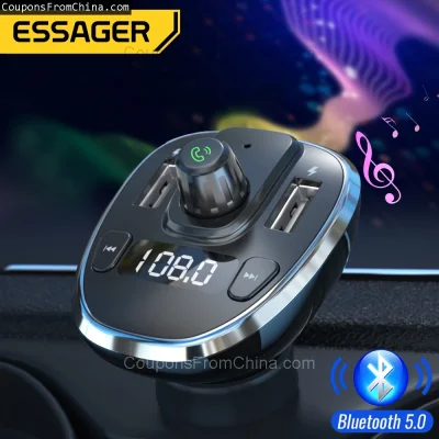 n____S - ❗ Essager Car Bluetooth 5.0 FM Transmitter
〽️ Cena: 4.82 USD (dotąd najniższ...