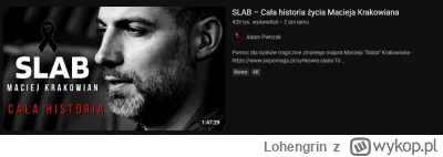 Lohengrin - 2 dni temu juz ktoś wrzucił na YT film biograficzy o tym majorze. Trwa pr...