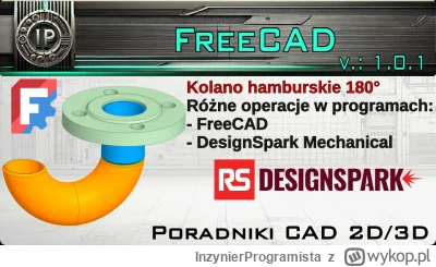 InzynierProgramista - Kształtki we FreeCAD | kolano hamburskie | przeciągnięcie po el...