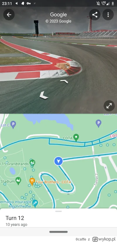 0caffe - #f1 widzieliście że w google maps jest street view z COTA? xD