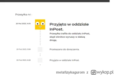 metafizykagurom - Mireczki dlaczego Pan kurier zmienił zdanie i nie dostarczył mi pac...