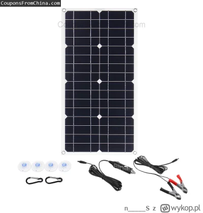 n____S - 30W 18V Mono Solar Panel [EU]
Uwaga: It says 100 W, but in reality it''''s a...