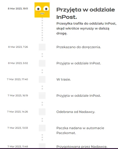 Dellek - #inpost #inpostcwel

zawiodłem się totalnie. Paczka miała być dzisiaj a tu c...