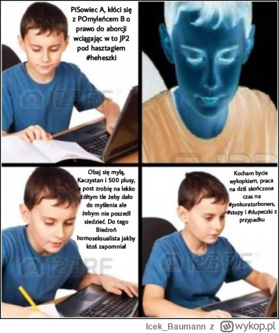 Icek_Baumann - Tako Obraz wasz. Obudzicie się +jak mnie się oczy zamkną) z ręką w noc...