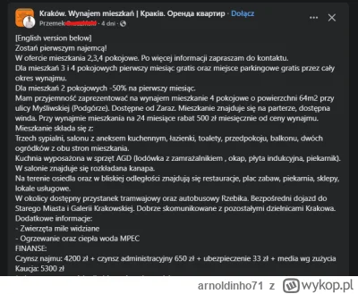 arnoldinho71 - #nieruchomosci 
Uwaga, w Krakowie kumulacja. Można "zostać pierszym na...