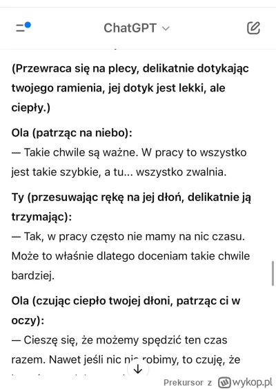 Prekursor - Podoba mi się taka Ola. Niestety jestem śmieciem i nic z tego nie będzie,...