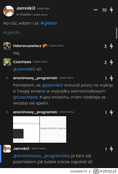maniek74 - #gielda w nawiązaniu do wpisu @minor983 @wojton @Tytyka

https://wykop.pl/...
