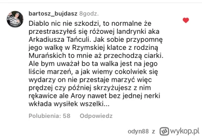 odyn88 - Piękny komentarz u Diablo po ostatnim zdjęciem na instagramie xD

#famemma