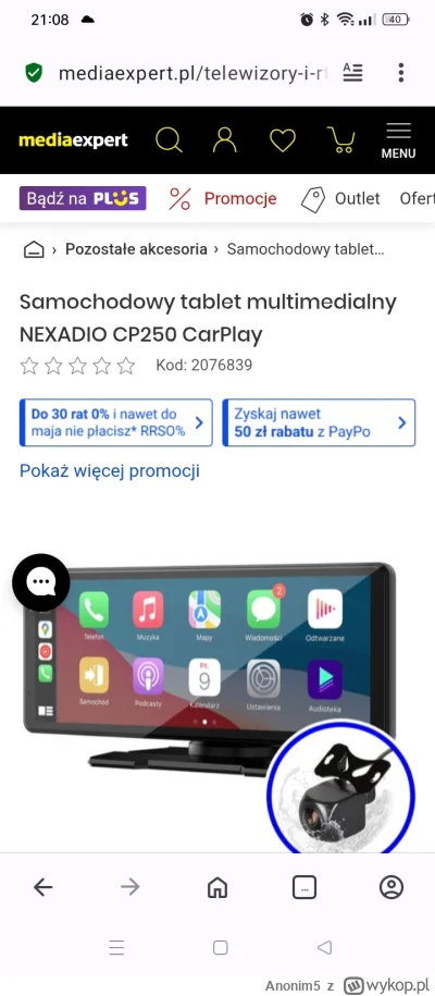 Anonim5 - Jak takiego carplay się podłącza do internetu? Jestem laikiem. Trzeba kartę...