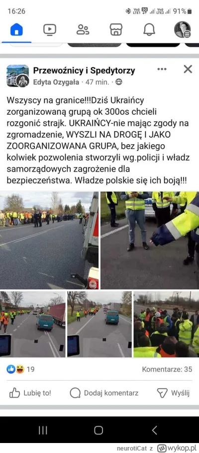 neurotiCat - XD

#polska #granica #protest #ukraina
