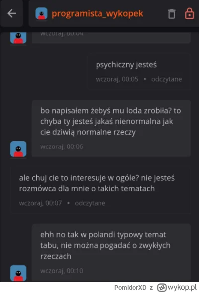 PomidorXD - A wiecie że @programista_wykopek to stulejarz? XD 
#famemma