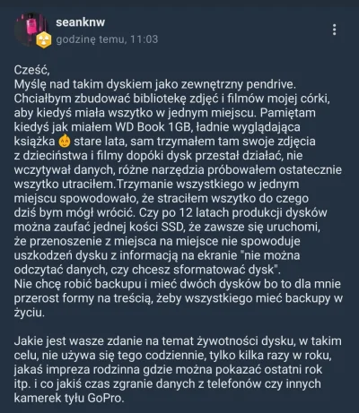 ag3nt - Ponoć ludzie dzielą się na dwie grupy. Na tych, którzy robią backupy i na tyc...