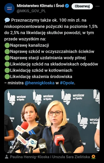 lepaq - Dla poszkodowanych powodzian mamy 100 mln zł na zasadzie niskoprocentowego kr...