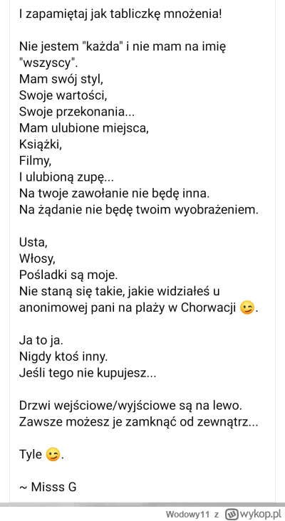 Wodowy11 - Pamiętaj przegrywie/ nie dynamicznym n0rmiku dla ciebie są zasady, dla dyn...