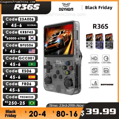 n____S - ❗ R36S Retro Handheld Video Game Console 64GB
〽️ Cena: 39.87 USD
➡️ Sklep: A...