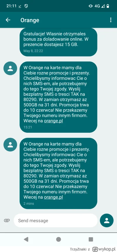 TrzyZnaki - Bezczelność i brak logiki lvl #orange
#spam #spamujo