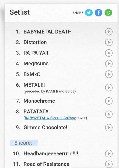 shalisek - Babymetal zagrało aż 11 utworów w tym sporo nowych, lessgoooo!!!
#babymeta...