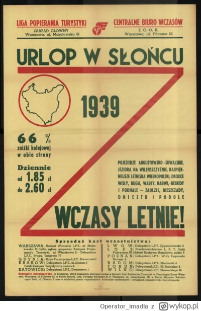 Operator_imadla - Liga popierania turystki, centralne biuro wczasów! W drugiej RP to ...