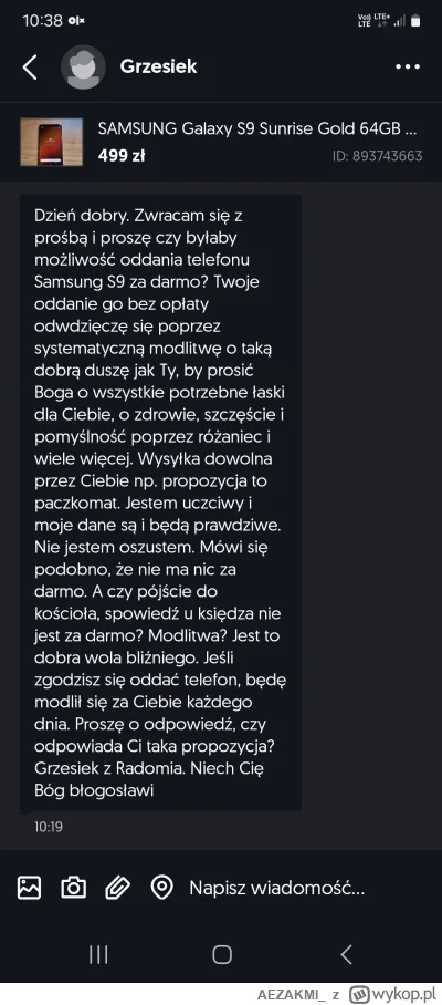 AEZAKMI_ - Coraz bardziej mnie zadziwiają ci ludzie na olx xD ale trzeba niektórym po...