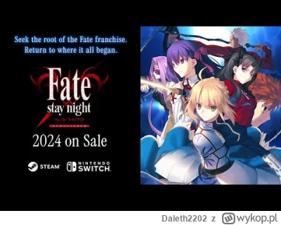 Daleth2202 - Po 20 latach Fate/stay night zostanie wydane po angielsku. Na Steamie ma...