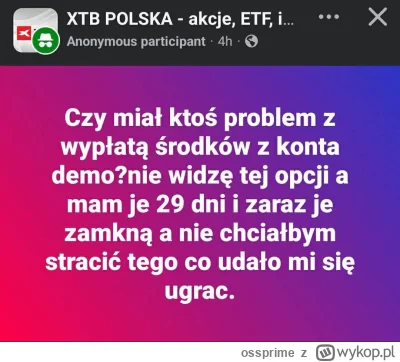 ossprime - #gielda #xtb #meczennicyxtb