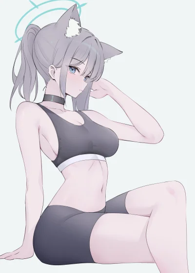 OttoFlick - #randomanimeshit #anime #kemonomimi #bluearchive #shiroko