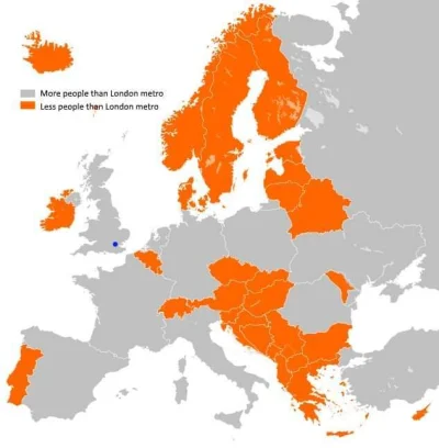 pogop - Państwa w Europie z populacją mniejszą niż Londyn.

#ciekawostki #geografia #...
