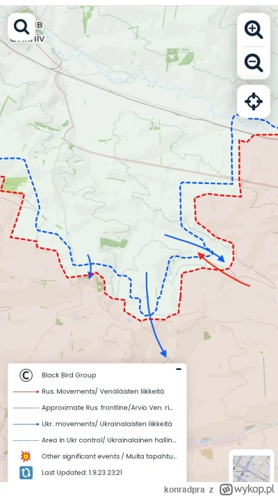 konradpra - #ukraina #wojna #rosja

Fińska mapa UKR ofensywy, update z 01.09 23:23.
J...