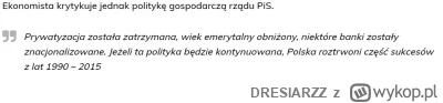 DRESIARZZ - Cóż za obszerny artykuł w pisowskim medium, jakiś niemiecki ekonomista ch...