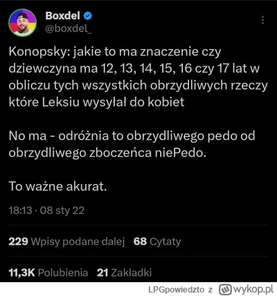 LPGpowiedzto - @Miskagnoju: Chłopie ale pierwsza część tweeta jest CYTATEM Konopa któ...