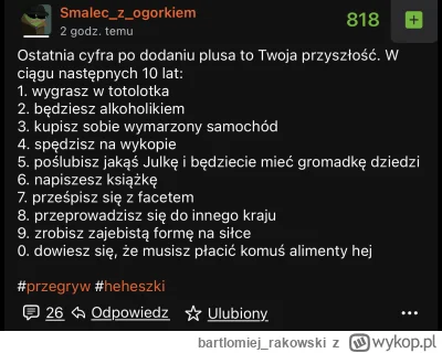 bartlomiejrakowski - @Smalecz_ogorkiem chciałbym, ale wątpię…