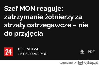 Grooveer - @Trismus: to ty się mylisz. Szef MON powiedział, że zatrzymanie żołnierzy ...