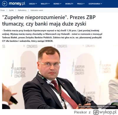 Pieskor - No taaaa, u nas w kraju to mamy promocje na kredyty hipoteczne. Biedne bank...
