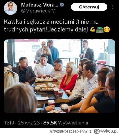 ArtyzmPoszczepienny - A póżniej ciasteczko i kawka z mediami, nie mylić z dziennikarz...